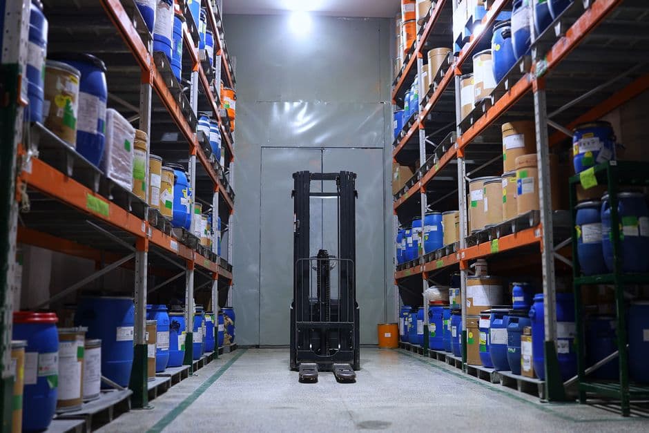 Cold storage warehouse for medical and pharmaceutical products.